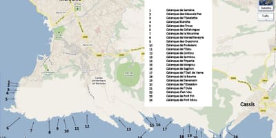Карта парк Марсэль