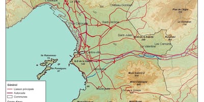 Тапаграфічная карта Марсэль